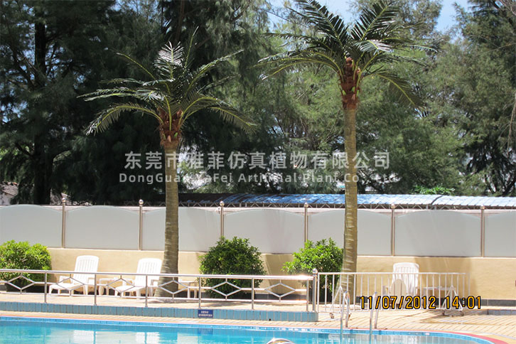 广西北海海滩大酒店仿真椰子树造景装饰03.jpg