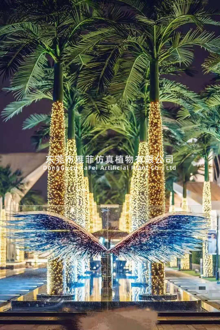 天津度假村高10米仿真大王椰子树酒庄装饰规划03.jpg